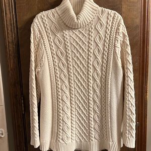 Fisherman’s cable knit sweater